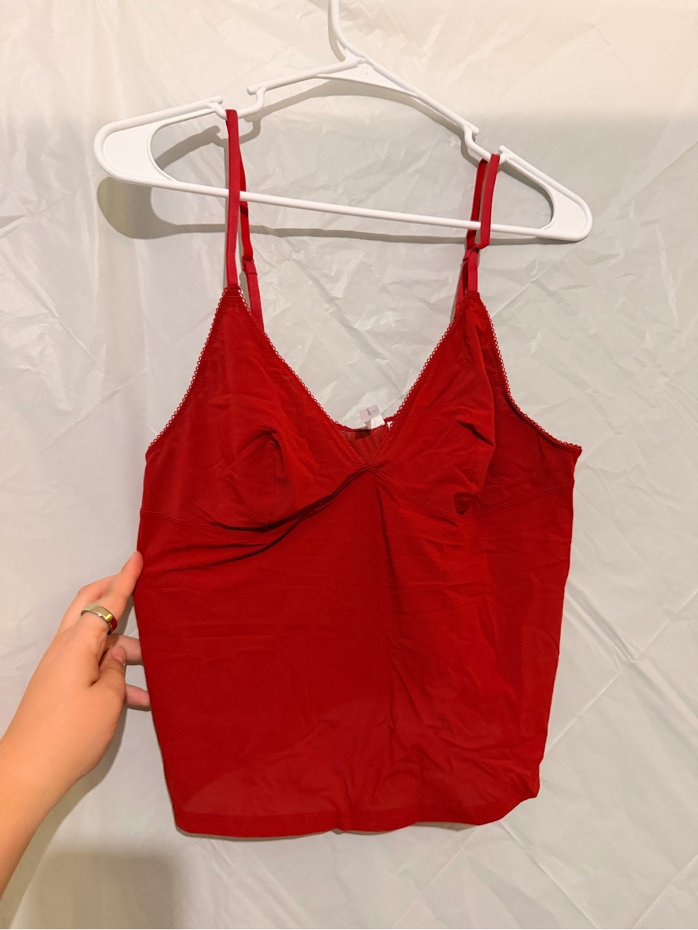 Urban Outfitters Red Spaghetti-Strap Tank Top